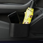 Car Trash Can with Lid Universal Vehicle Mini Leakproof Garbage Bin Car Organizer Storag detail view