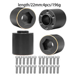 Brass Hex Hub Widen Adapter for 1/10 RC Crawler 1.9 2.2 Inch Wheels lifestyle view