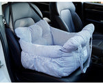Dog Car Seat with Safety Belt | Non-Slip Pet Travel Bed for Small Dogs alternate view