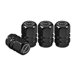 4Pcs Metal Tire Valve Caps for Nissan Models | Car Wheel Stem Covers Set additional angle