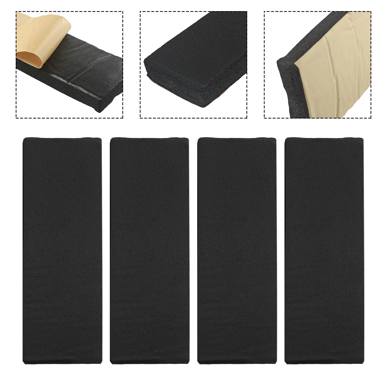 4pcs Set Garage Car Door Protector Wall Corner Bumper Guard Foam Block For Parking Space detail view