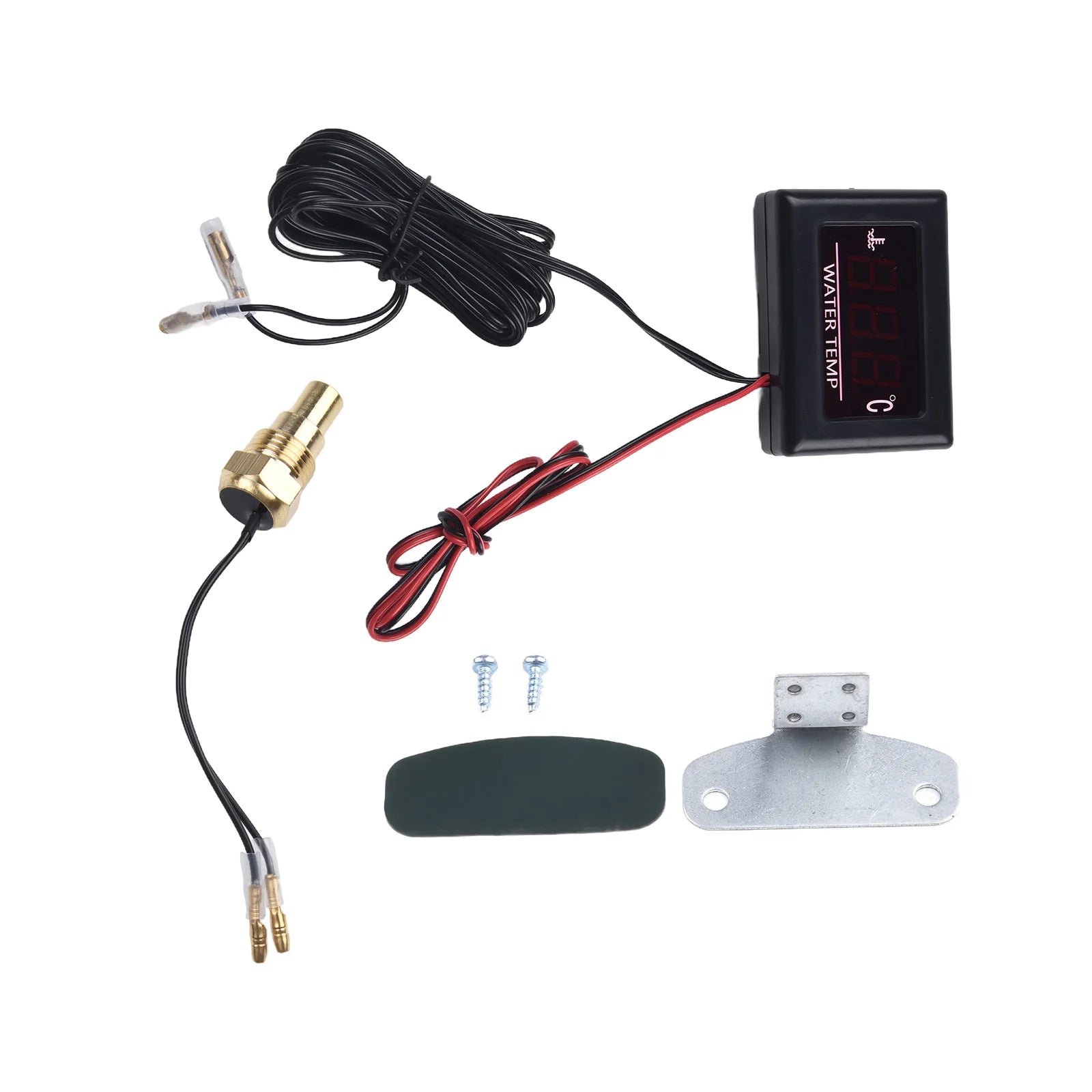 Digital Water Temperature Gauge Kit with Sensor Plug | 12V-24V Car Engine Monitor alternate view