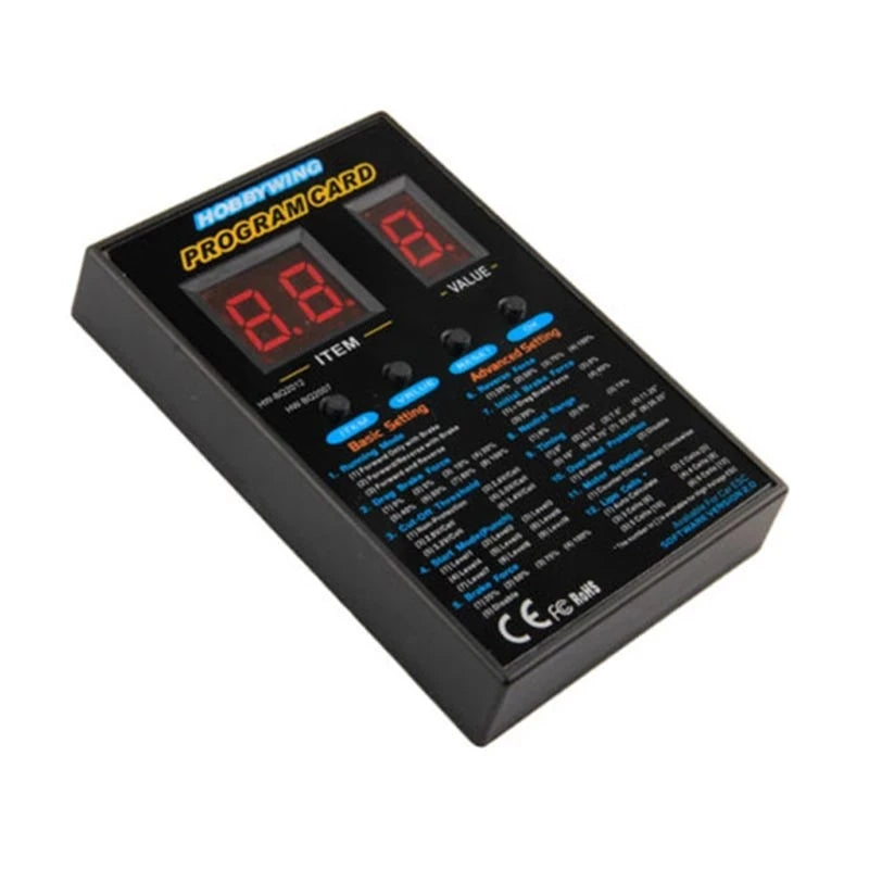 Hobbywing LED Program Box 120A for XERUN EZRUN Brushless ESC close-up view