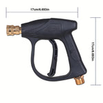1/4'' High Pressure Washer Gun 4000PSI Car Wash Foam Spray Gun | Aluminium Valve Short G detail view