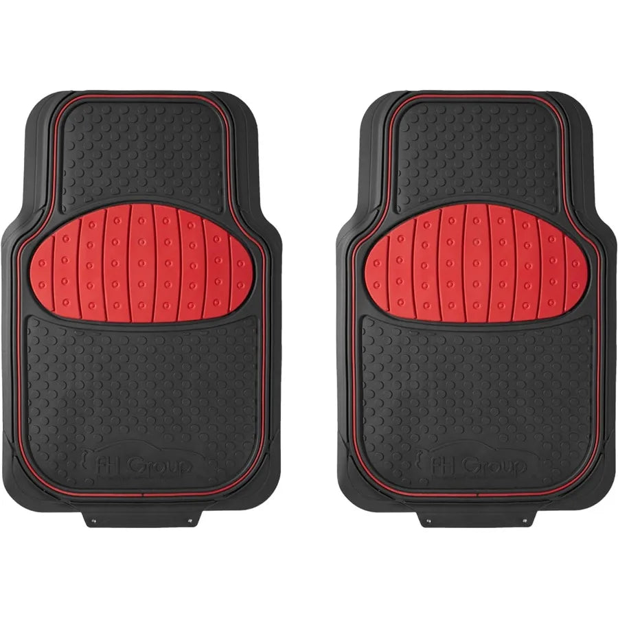Car Floor Mats HeavyDuty Rubber Floor Mats for Cars Universal Fit Full Set Trimmable Automotive Floor Mats Climaproof Floor Mat