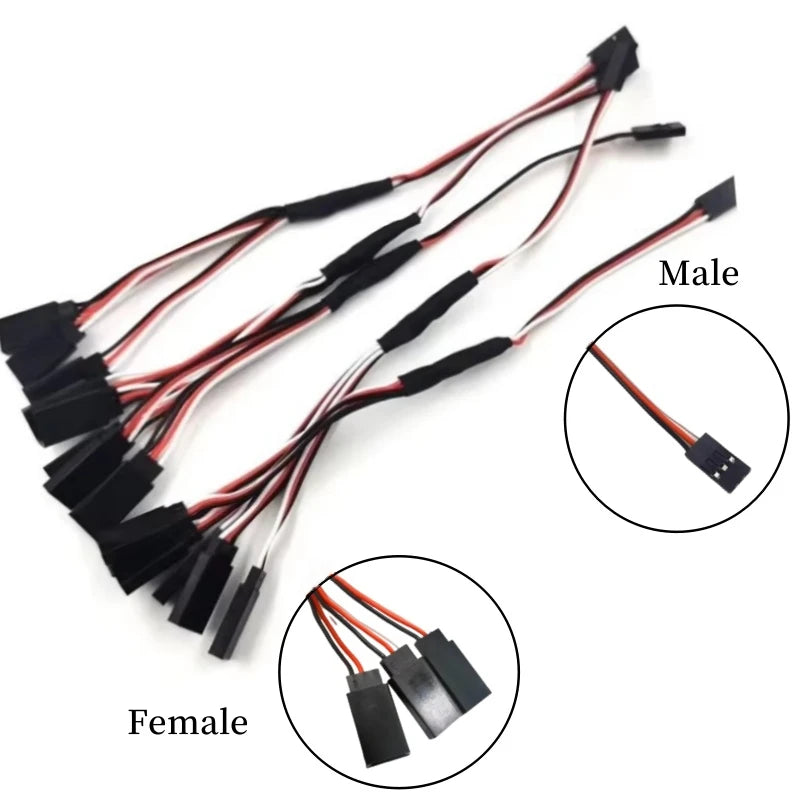 RC Servo Extension Wire Cable Futaba JR Male to Female detail view