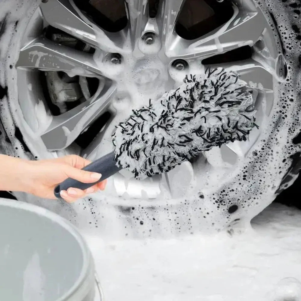 Car Wash Plush Wheel Brush for Rims and Spokes