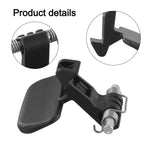 Black Armrest Box Latch Auto Armrest Box Accessory Zinc Alloy Central Console Handle Black Finish Direct Installation