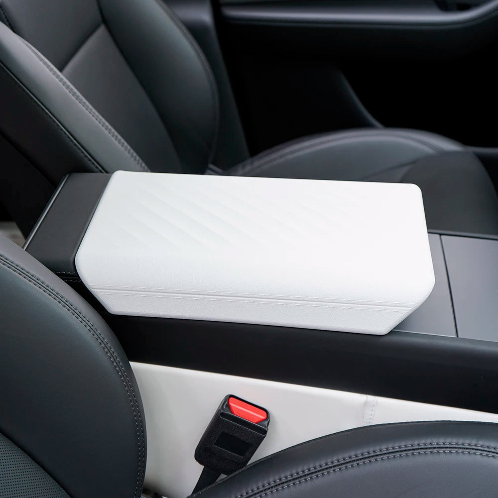 TPE Soft Center Console Armrest Cover for Tesla Model Y Juniper 2025 Model 3 Highland 2024 Electric Car Protection Accessories