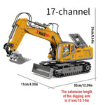 1/18 RC Alloy Spray Excavator Truck Engineering Vehicle Sound Lights lifestyle view