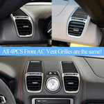 Car Front Dashboard Air Conditioning AC Vent Grille Outlet Panel Cover For Porsche Boxster Cayman 981 2012-2016 98155213104