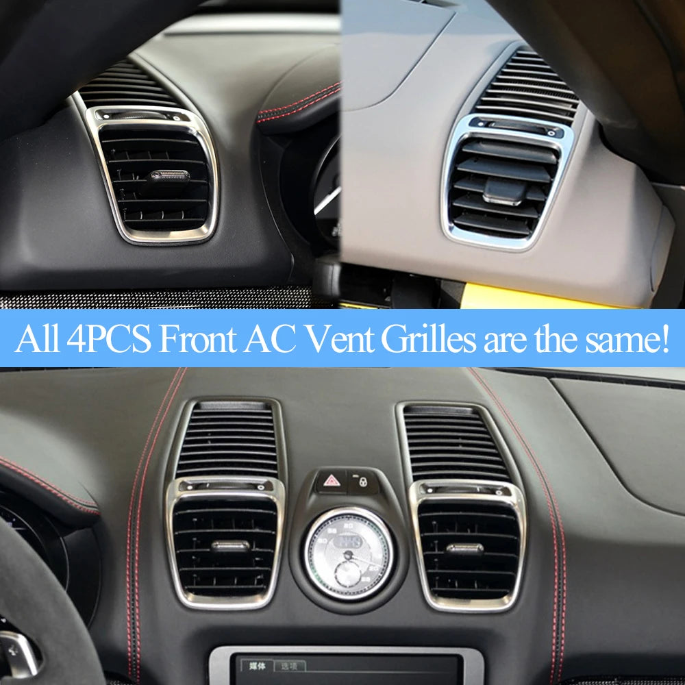 Car Front Dashboard Air Conditioning AC Vent Grille Outlet Panel Cover For Porsche Boxster Cayman 981 2012-2016 98155213104