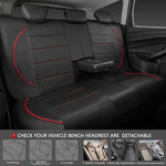 Universal Leather Car Seat Covers Simple Style Breathable Full Set or Front Pair lifestyle view