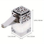 Bottled Car Perfume Diffuser - Metal Clip Container + Aromatherapy Machine, Practical Auto Air Freshener