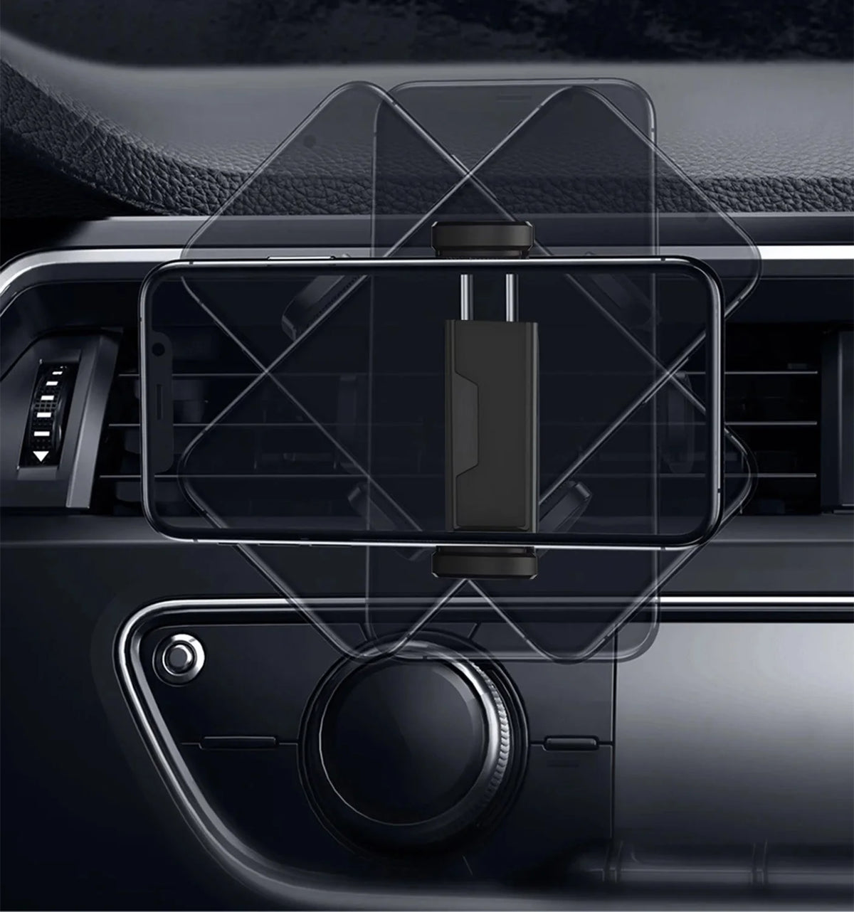 Car Phone Holder for Air Outlet, Universal Mobile Phone Mount detail view