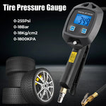 Digital Tire Pressure Gauge 0-255PSI | Multi-Unit Inflator with LCD Display for Car a alternate view