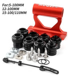 MUQZI Thru Axle Fork Mount Bike Rack | Quick Release Bicycle Carrier for Car Roof Truck detail view