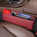 PU Leather Car Seat Gap Organizer Box – Multifunctional Driver Seat Storage with Char lifestyle view
