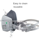 Reusable Washable Dust-proof Gas Mask Respirator Half Face Anti Haze Fog Safety Const alternate view