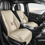 Universal Ergonomic Car Seat Cover Built-in 6cm Lumbar Support and Leg Bolster Breatha close-up view