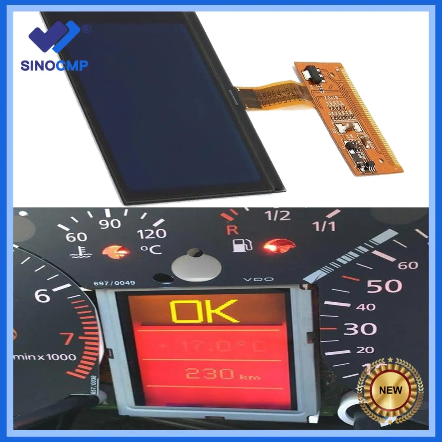 LCD Car Screen for Audi S3 8L TT 8N A6 C5 4B | Instrument Cluster Display Replacement