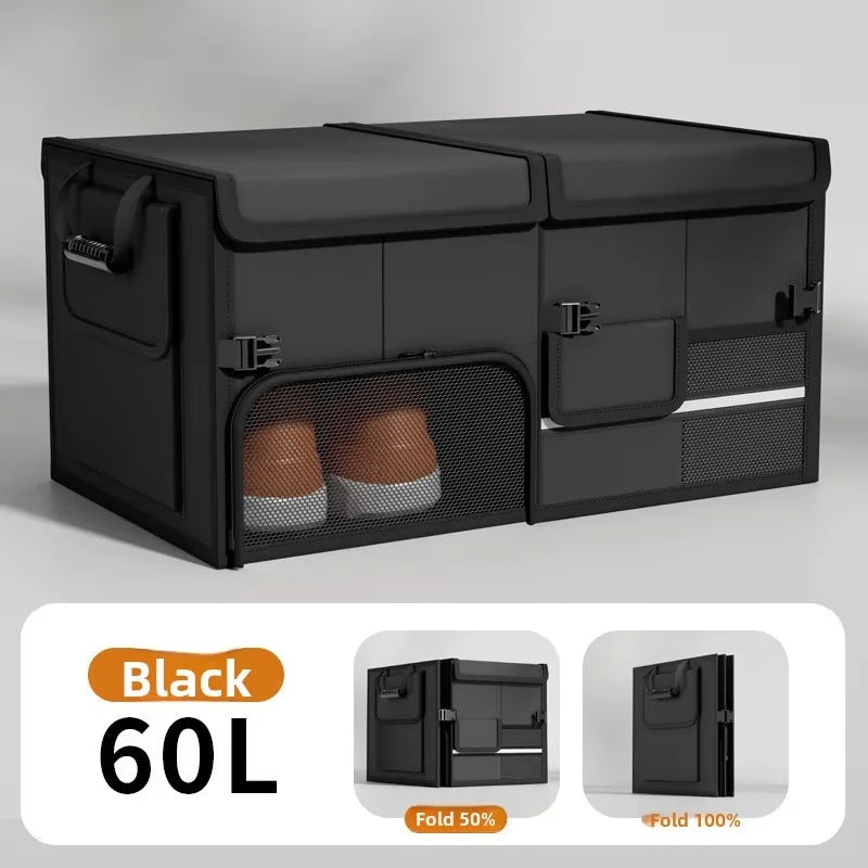 Foldable Trunk Storage Box Waterproof Oxford Cloth 60L Large-Capacity Car Organizer f alternate view