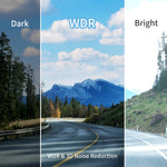 KAWA Dash Cam D5 2K Voice Control 24H Parking Guard 360° Rotation WiFi APP Monitor WDR G-Sensor Emergency Recording Supercapacitor Easy Install Car DVR