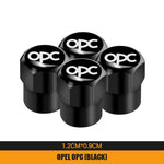 4Pcs Metal Car Wheel Tire Valve Caps | Dustproof Cover for Opel Models close-up view