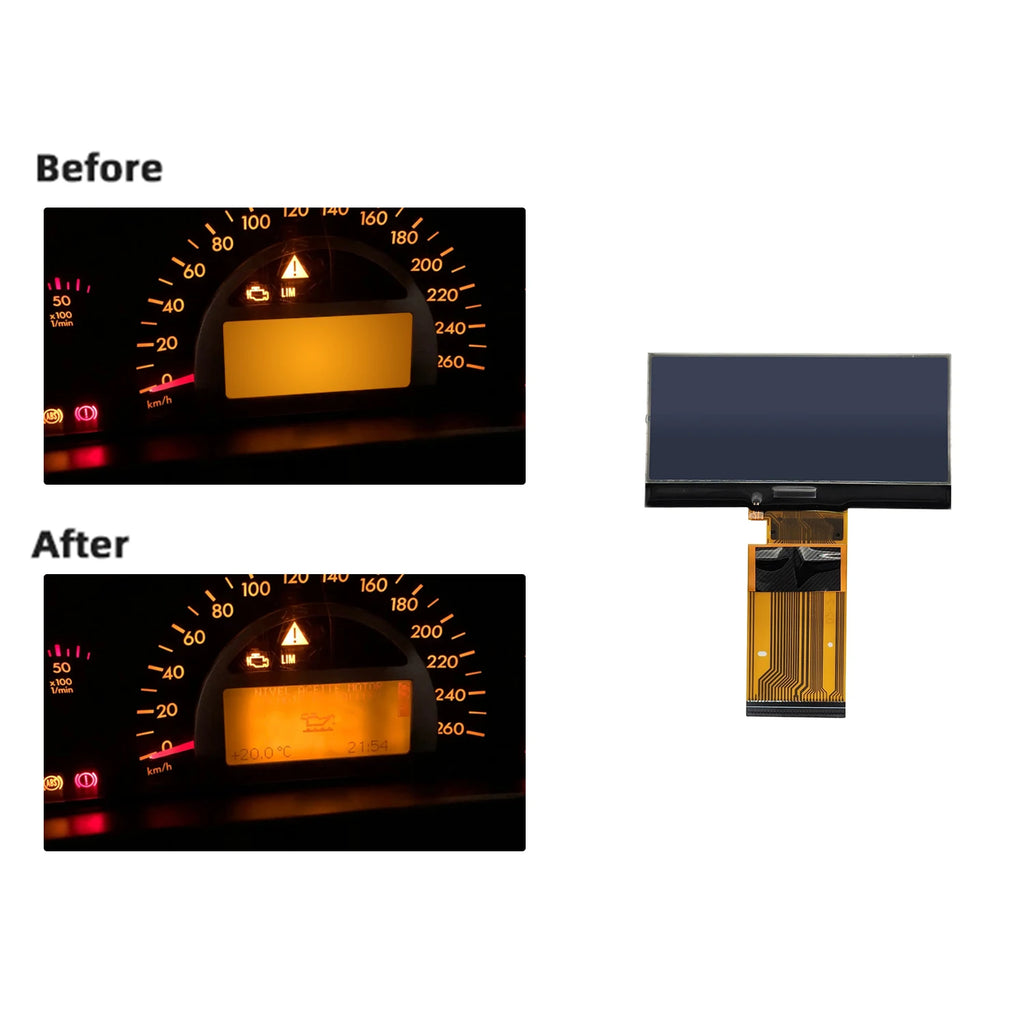 Dashboard LCD Display For Mercedes Benz  W203 C-Class 2000-2004/W463 G-Class 2002-2007  LCD display instrument panel pixels