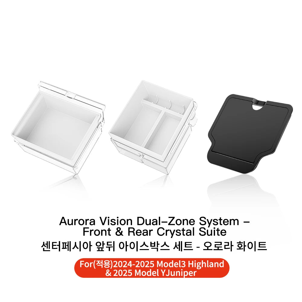 YZ Tesla Model 3 Highland 2024 Model Y Juniper 2025 Storage Box Center Armrest Hidden Bo detail view
