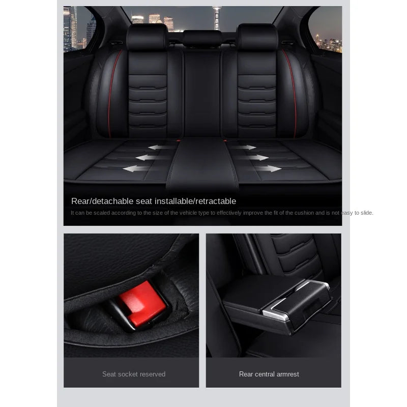 Universal Car Seat Cover for VW All Models Polo Golf Passat CC Touran Tiguan Toureg additional angle