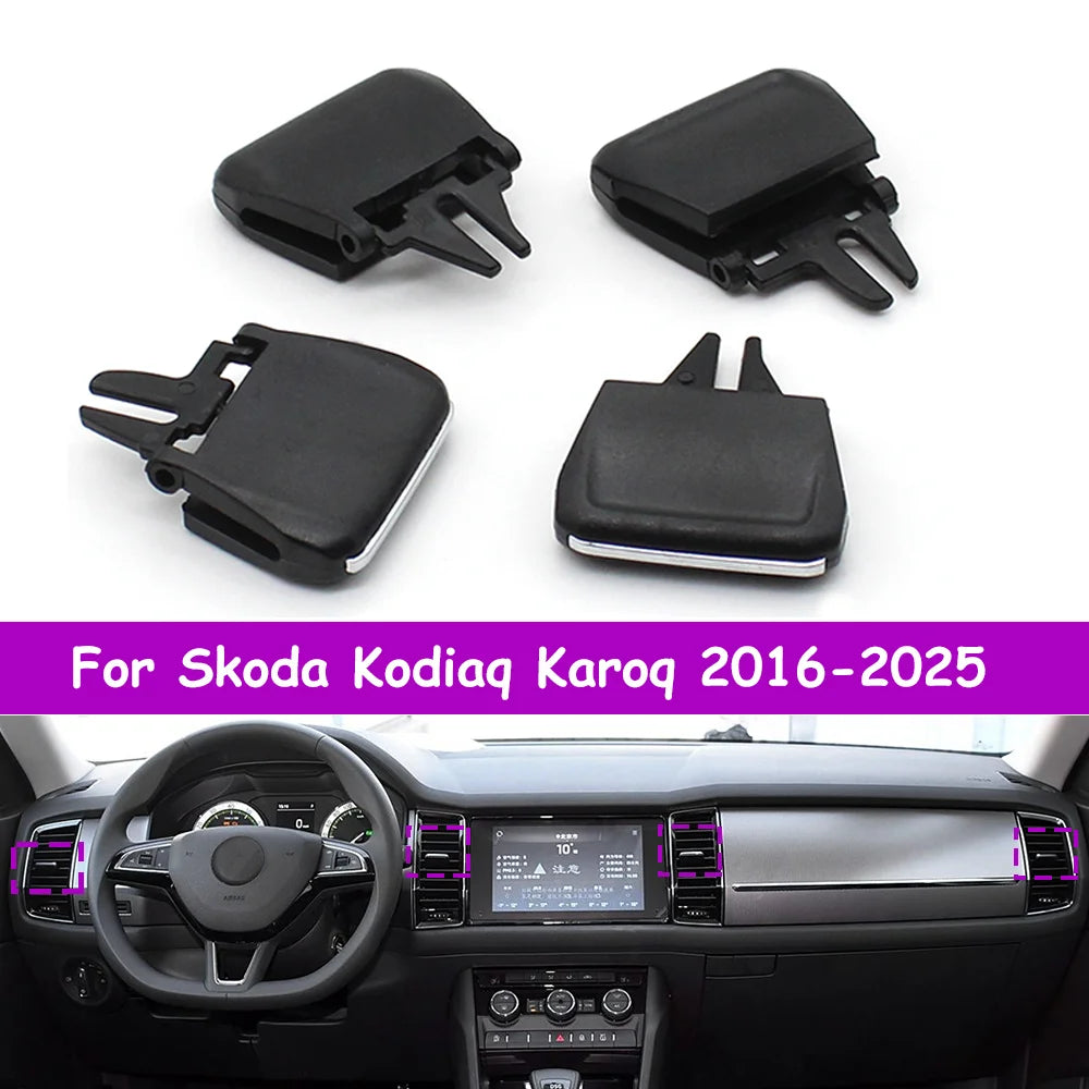 Kodiaq Karoq Car Front Left Right Central Rear Air Conditioning Outlet AC Vent Tab Clip For Skoda 2016-2025 56G819701 56G820951