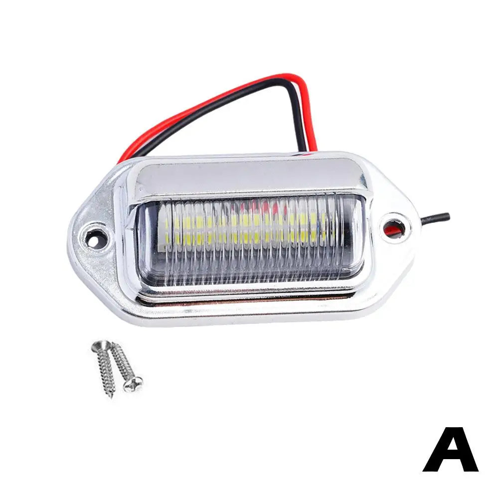 2PCS 6 LED Car License Number Plate Light For SUV Truck Trailer Van Tag Step Lamp Whi lifestyle view
