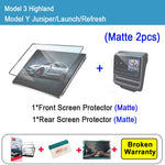 Tempered Glass Screen Protector for Tesla Model 3 Y Highland Juniper 2024-2025 | HD M lifestyle view