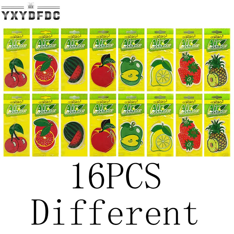 Fruit Car Air Freshener | Natural Aromatherapy Tea Paper Hanging Perfume detail view