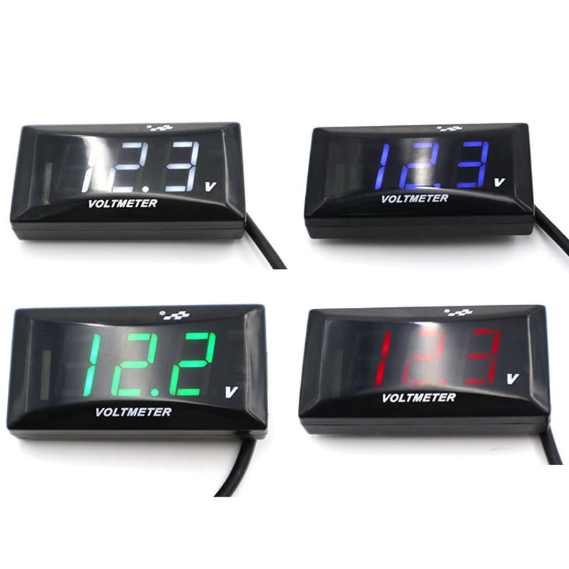 Mini LED Display Digital Voltmeter | Reverse Connection Protection 12V for Car Motorcycle