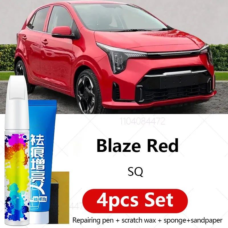 Car Paint Repair Pen For 2004-2025 KIA PICANTO Paint Scratch Repair Accessories 4PCS W close-up view