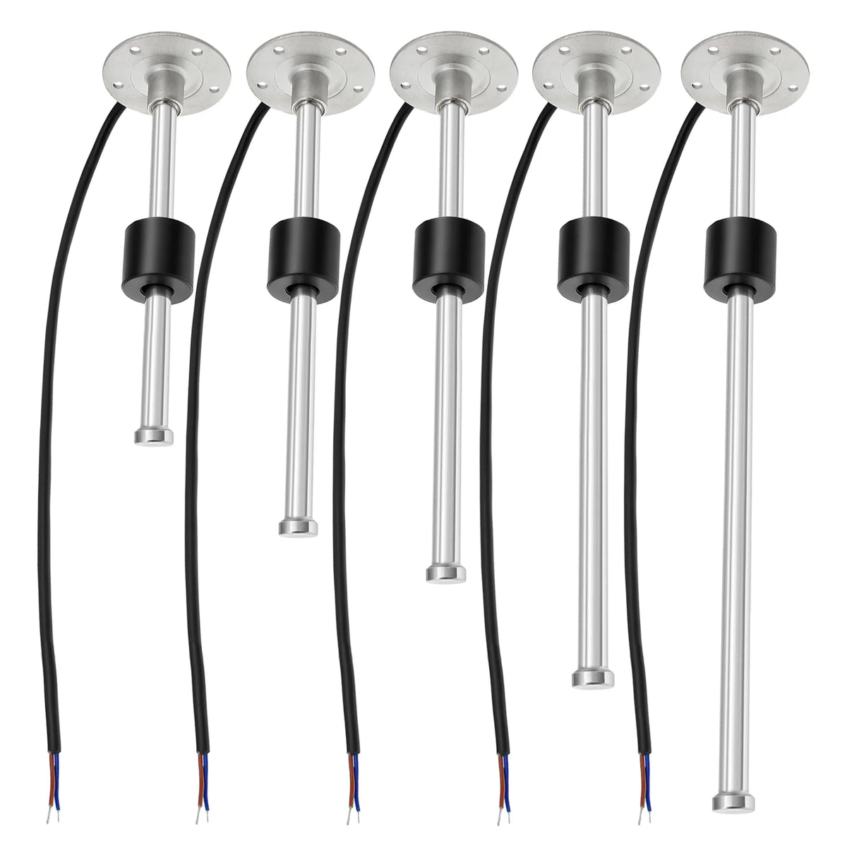 7 Color Light 2" 52mm Fuel Level Gauge with 0-190 Ohm Sensor for Marine RV Camper | Oi close-up view