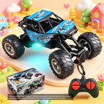 4-Way Remote Control Car with Lights, Anti-Slip Rubber Tires, Outdoor Off-Road Climbing Toy Car Mode