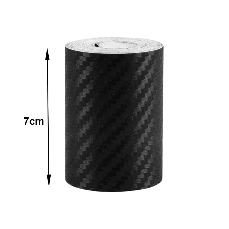 3D Nano Carbon Fiber Car Tape Black Car Door Edge Guards Side Mirror Anti-Scratch Collis detail view