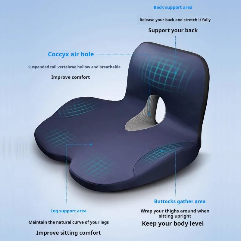 Car Main Driver Seat Booster Seat Cushion Memory Foam Cushion Relief Chair Suitable A alternate view