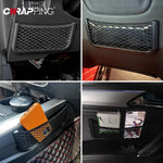 Car Mesh Storage Net Phone Holder with Elastic Top Cord detail view