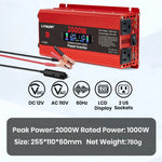 1500W/2000W/2600W DC12V to AC110V Portable Car Power Inverter Charger Converter Adapter US Socket Auto Accessories