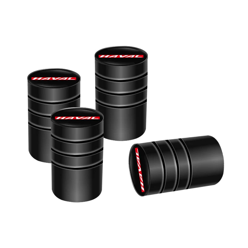 4Pcs 3D Metal Car Tire Valve Caps for Haval Models | Dust Proof Tire Valve Stem Covers detail view