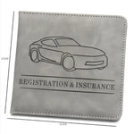 Car Registration and Insurance Card Holder Glove Box Organizer close-up view