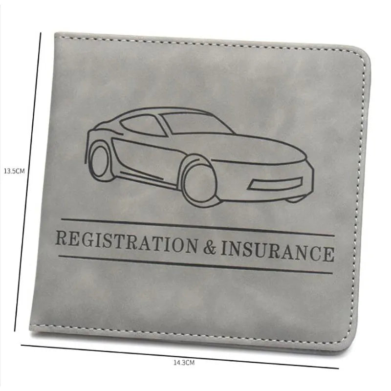 Car Registration and Insurance Card Holder Glove Box Organizer close-up view