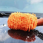 1Pc Car Wash Microfiber Chenille Car Wash Sponge Care Washing Brush Pad Washing Towel close-up view