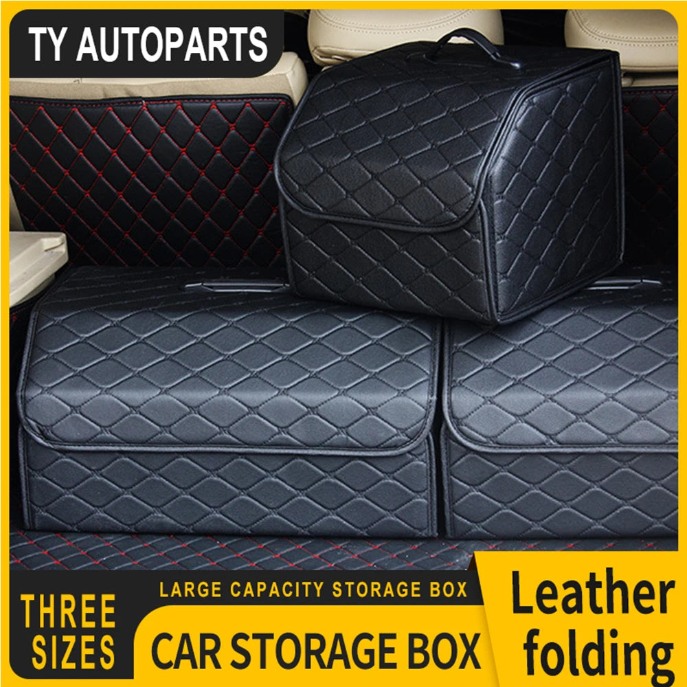 Car Trunk Organizer Box with Large Capacity Storage Bag