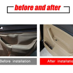 Left Hand Drive Soft Leather Door Panel Cover For Skoda Octavia 2007 2008 2009 2010 20 close-up view