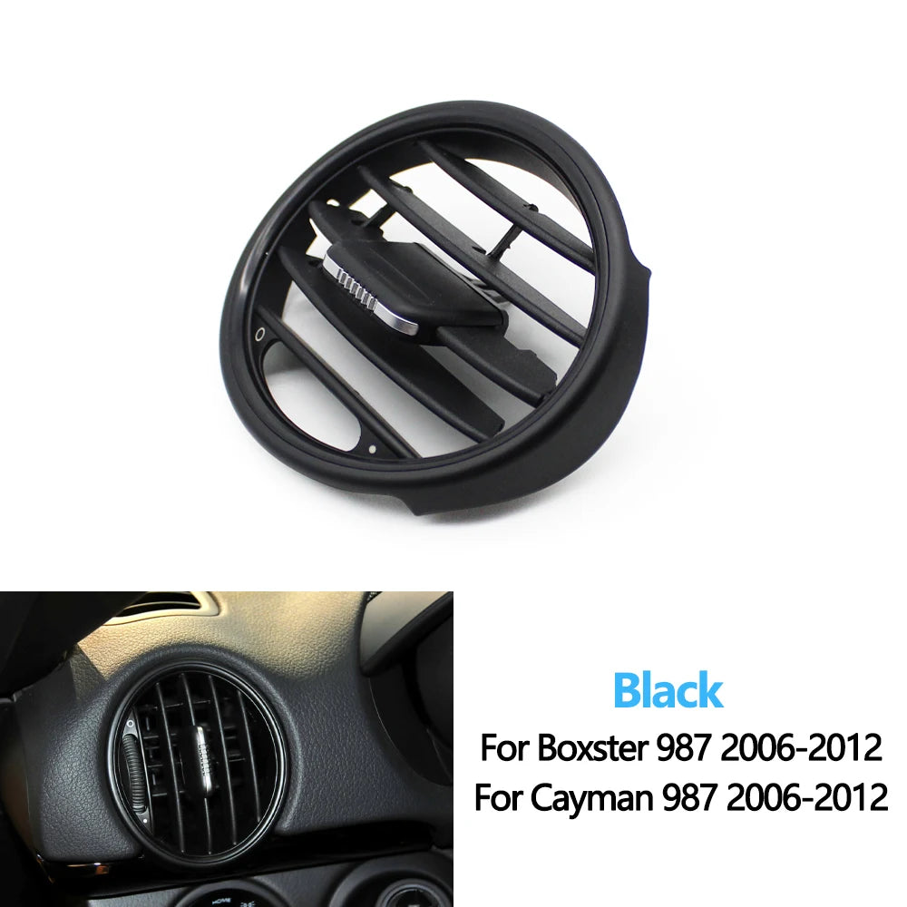 Car Front Dashboard Air Conditioner AC Vent Grille Outlet Panel For Porsche Boxster Cayman 987 2006 2007 2008 2009 2010-2012